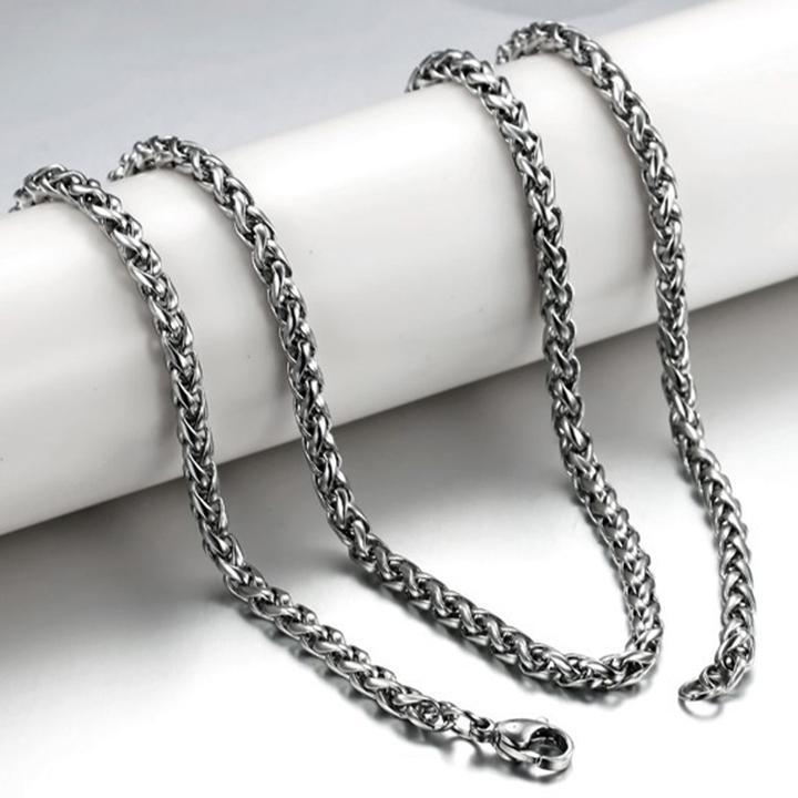 Dây chuyền nam titan cao cấp thời trang rẻ inox thép không gỉ bông dừa trangsucpt cỡ 5mm PTDCNA172