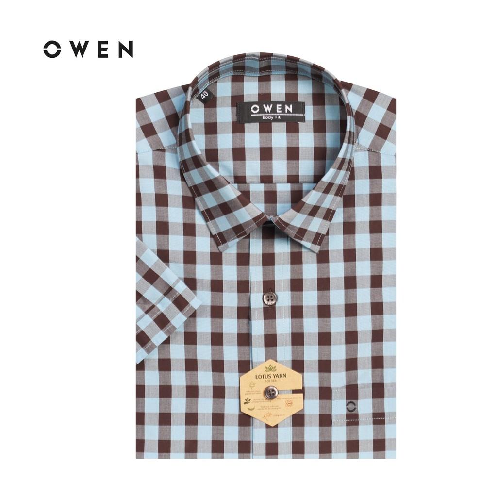 OWEN - Áo sơ mi ngắn tay Owen vải sợi sen BA 91506