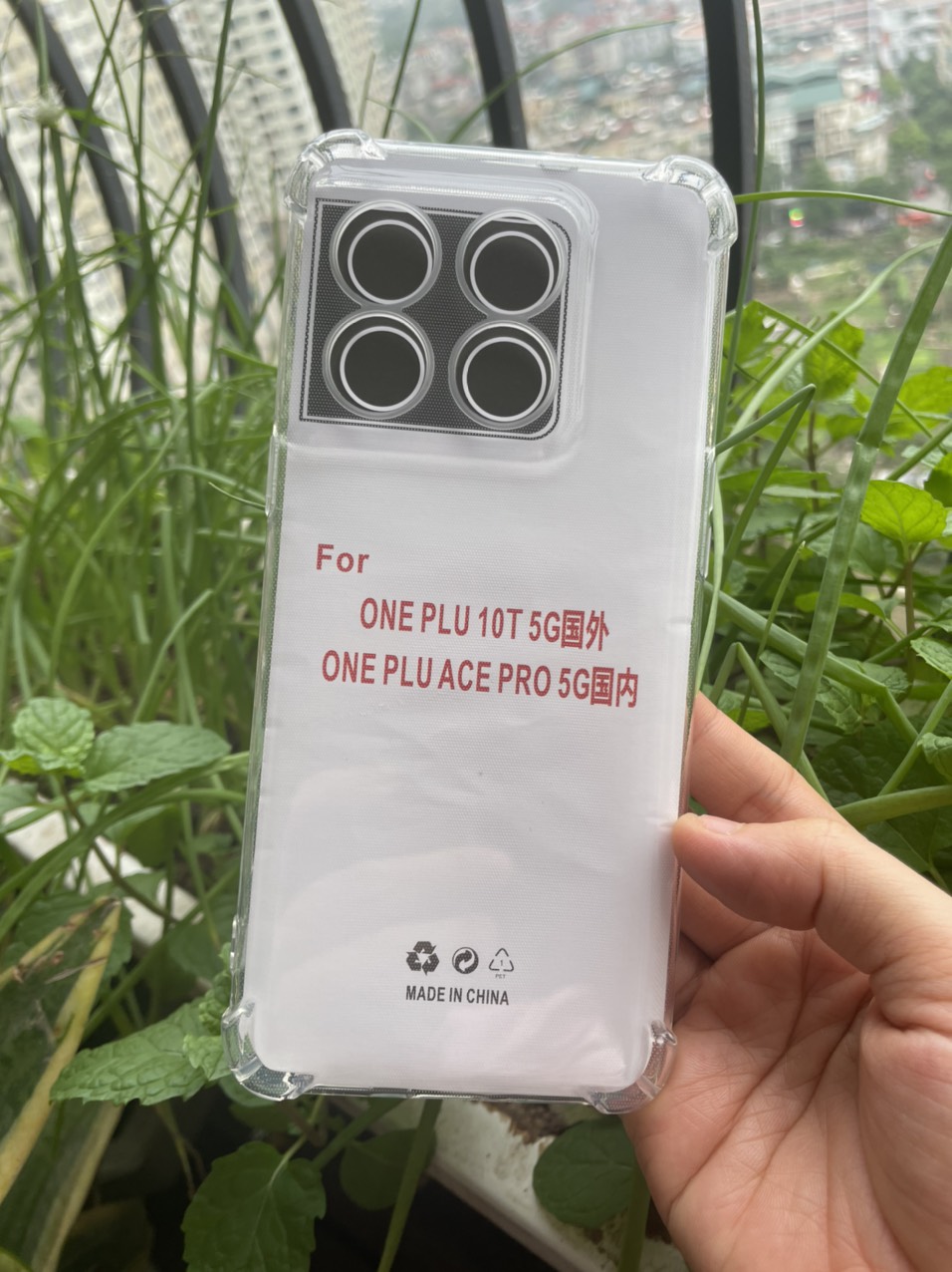 Ốp lưng dẻo cho Oneplus 10T chống sốc 4 góc trong suốt , bảo vệ Camera