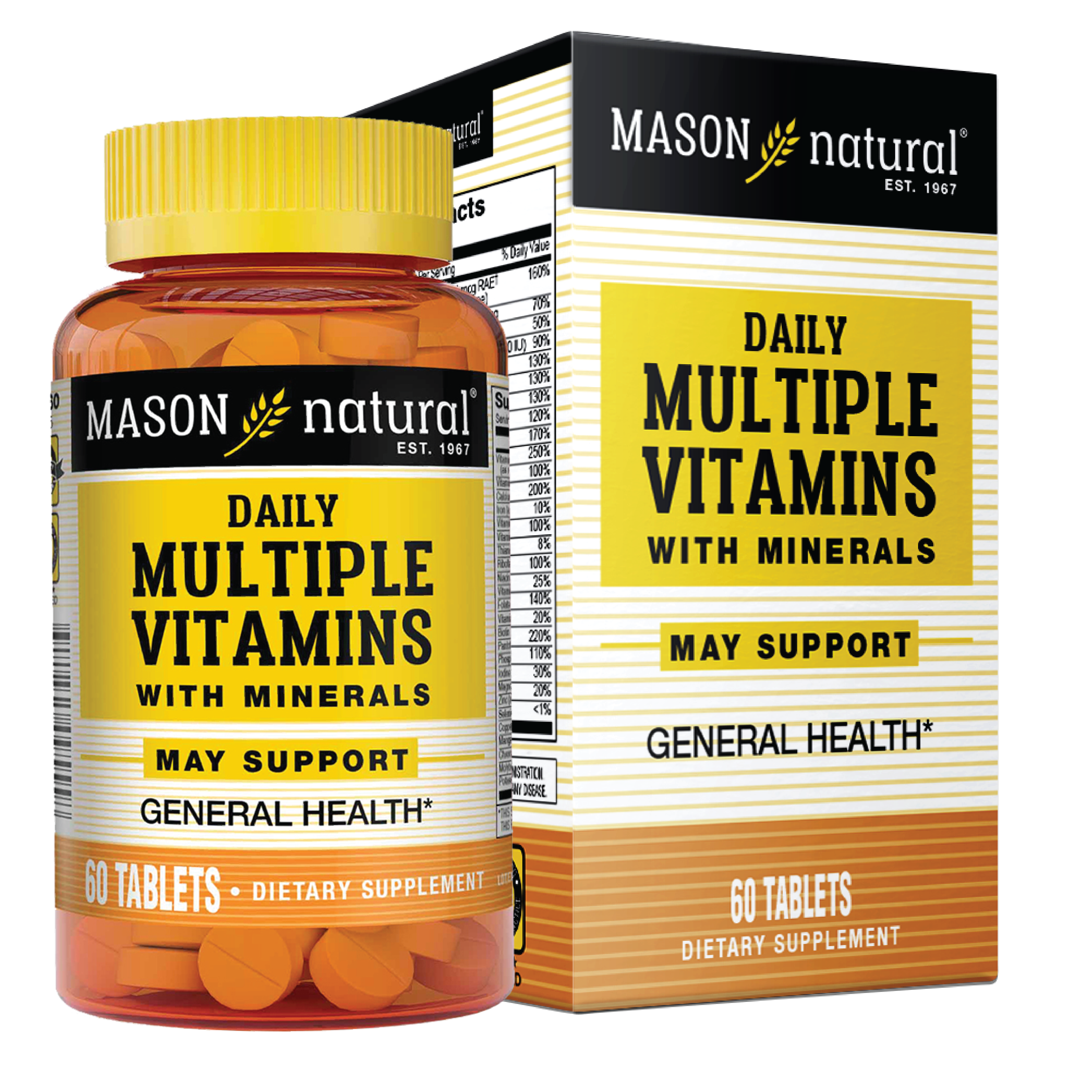 Viên Uống MASON Hỗ Trợ Sức Khoẻ Tổng Quát Natural Daily Multiple Vitamins Whith Minerals