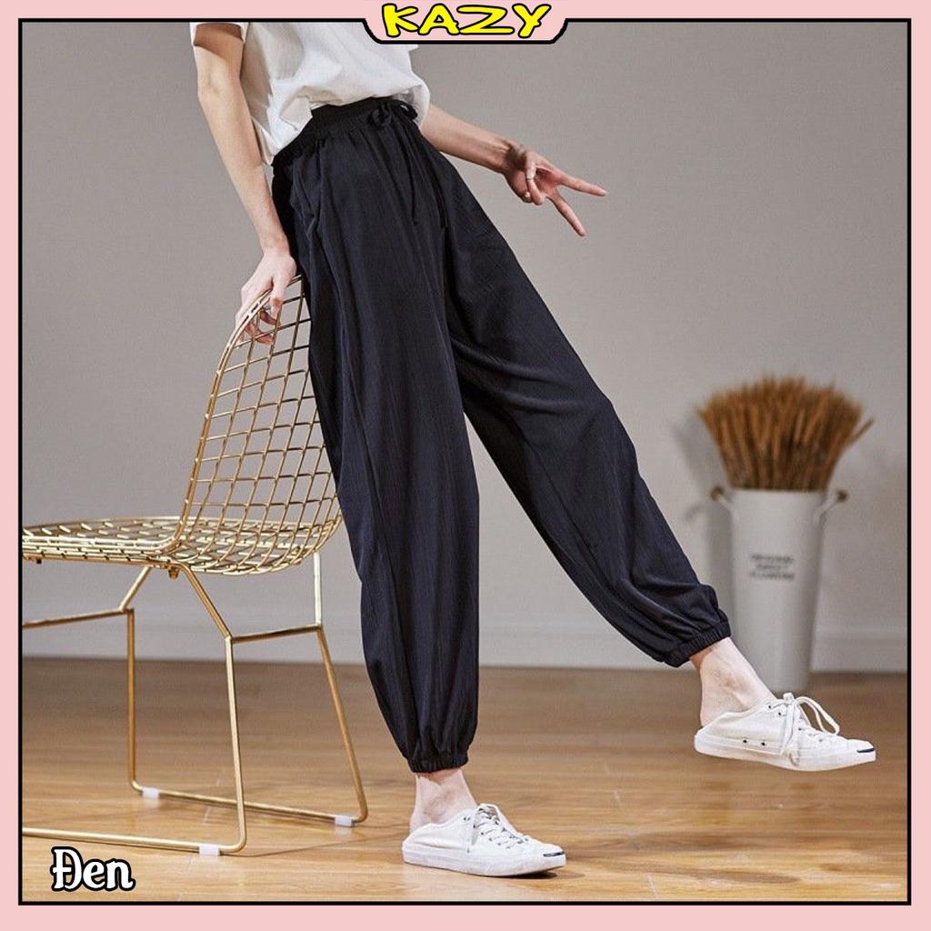 Quần jogger nữ bo chun siêu đẹp KAZY STORE Q007