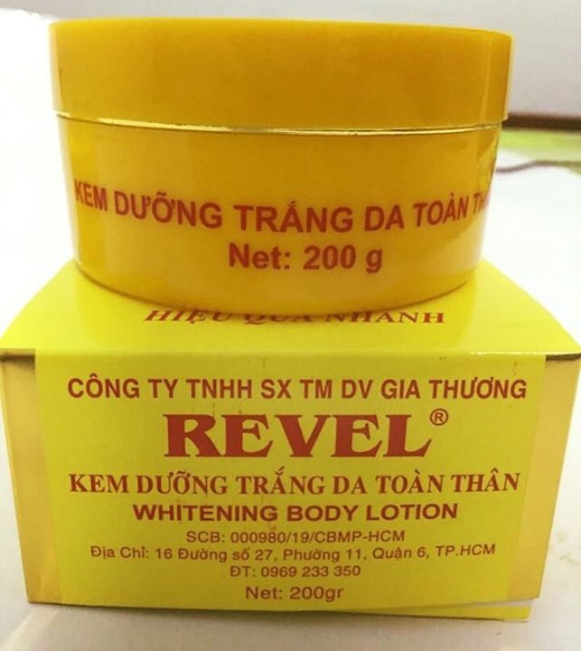 Kem dưỡng trắng da toàn thân 