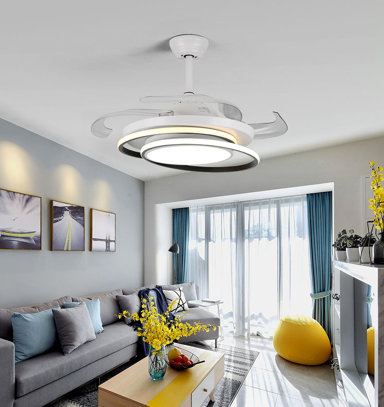 Quạt Trần Đèn Trang Trí Phòng Khách Hiện Đại 42 Inch 050