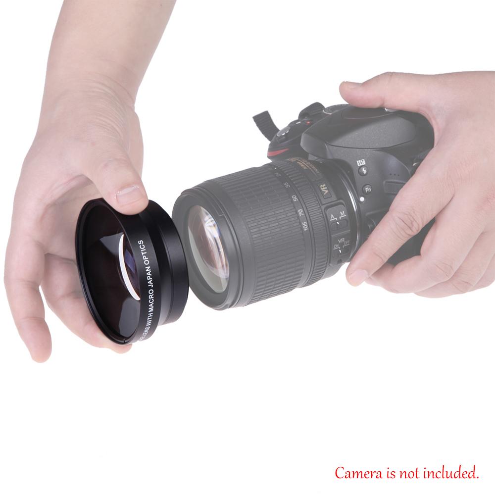 67mm Digital High Definition 0.43×SuPer Wide Angle Lens With Macro Japan Optics for Canon Rebel T5i T4i T3i 18-135mm