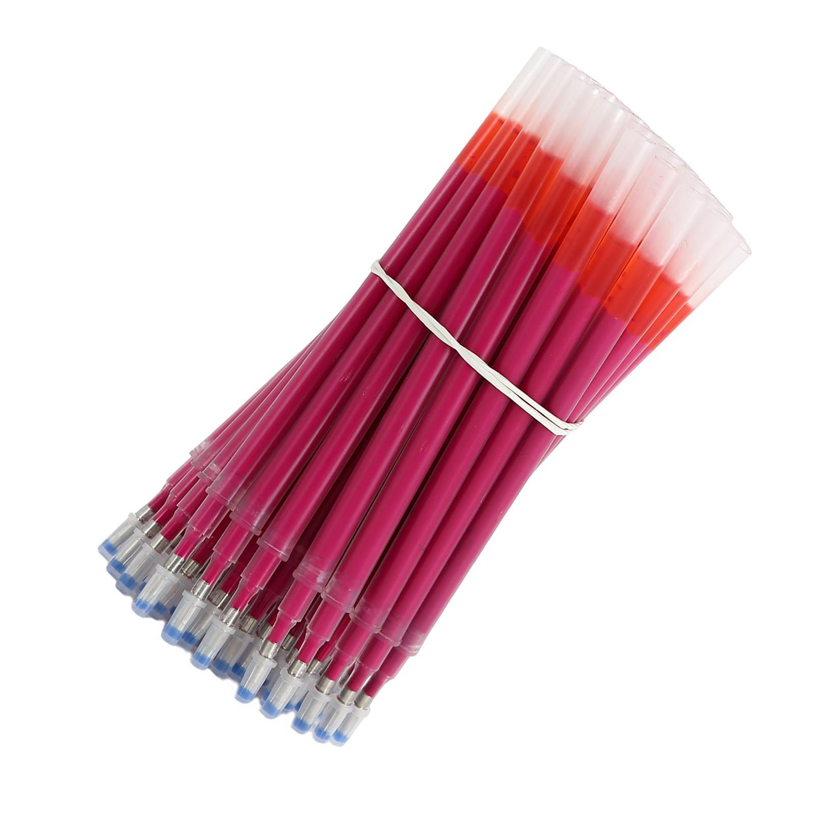 50pcs Fabric Marker Pen Refill Heat Erasable Fabric Marking Pens Auto Vanishing Pen for Tailors Sewing and Quilting Dressmaking