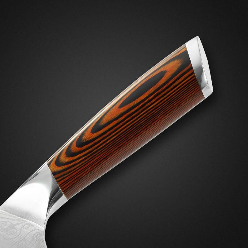 DAO - BỘ 3 DAO BẾP NHẬT BẢN THÉP DAMASCUS DT2 vns