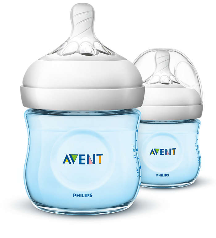 Bộ 2 Bình Sữa Mô Phỏng Tự Nhiên Philips AVENT 125ml - Xanh -Hàng nhập khẩu chính hãng