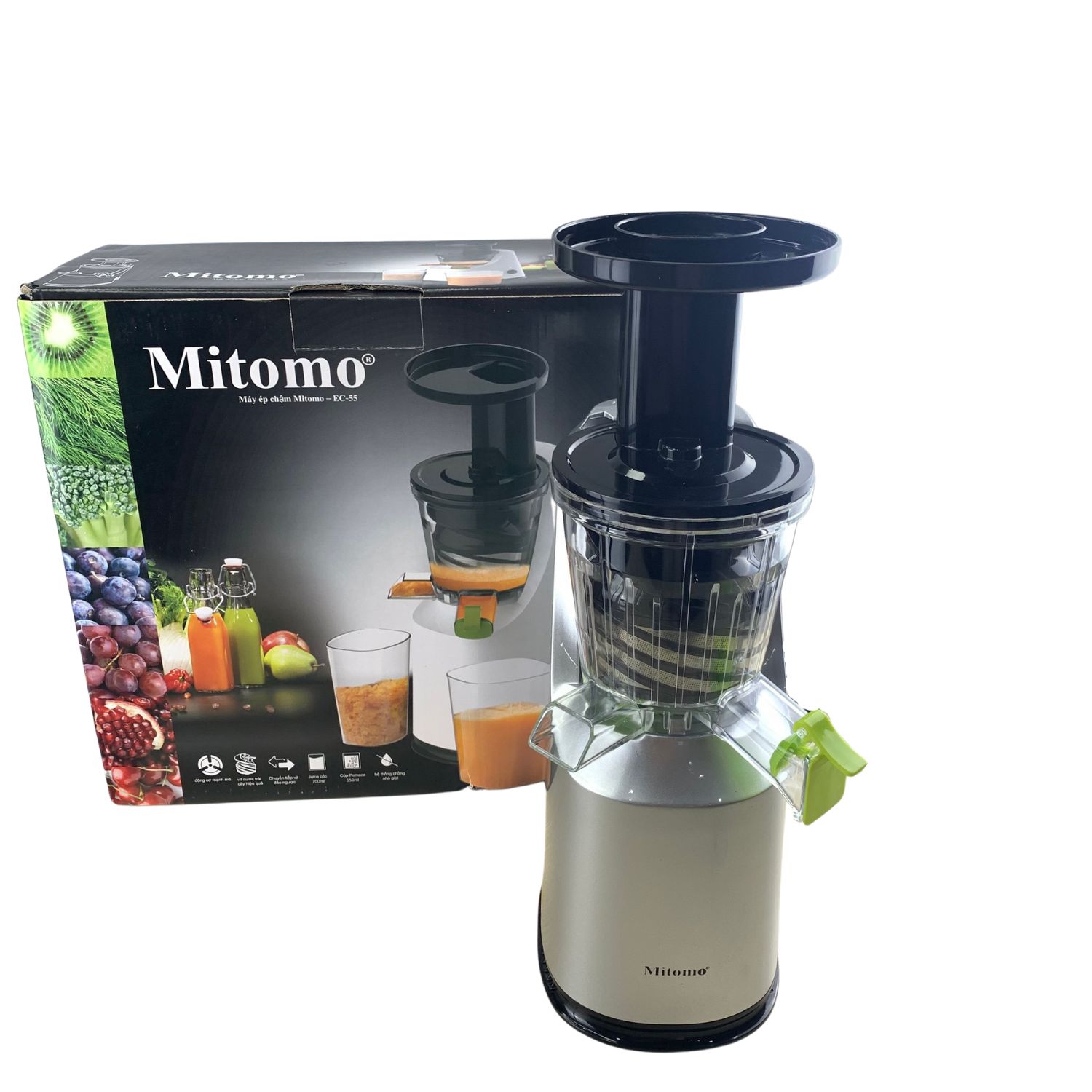 Máy ép hoa quả Mitomo-EC55 hàng chính hãng bảo hành 3 năm