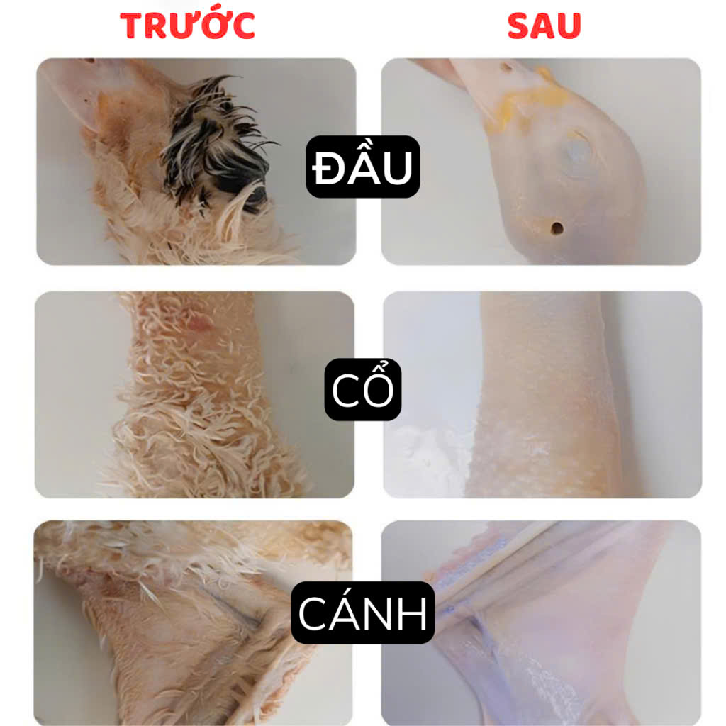 Máy Nhổ Lông Gà Vịt Lợn Cầm Tay Tích Điện Động Cơ Kép: Nhỏ Gọn, Tiện Lợi [Hàng Tốt, Giá Rẻ]