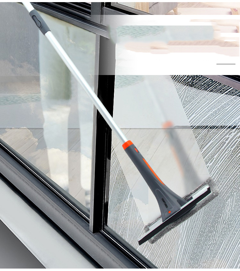 Có sẵn -Cây lau kính có bình xịt tự động 1.2m - chổi lau kính xịt nước tự động
