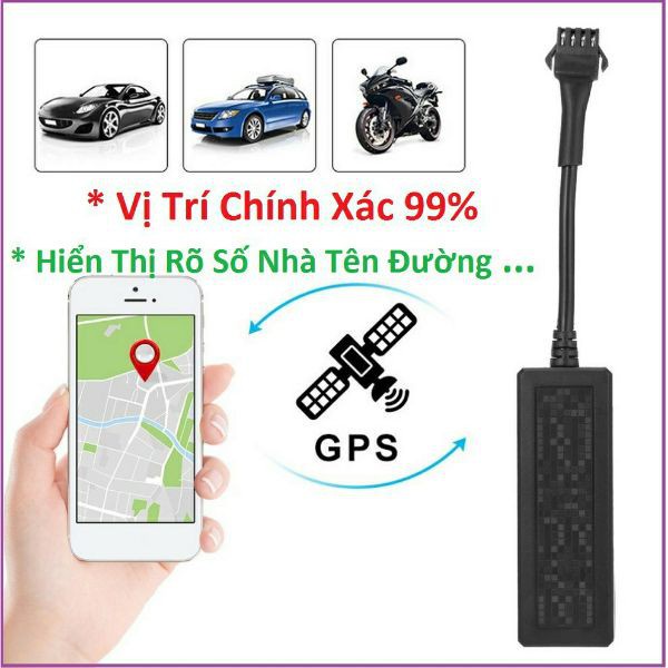 Bộ định vị chống trộm giám sát xe máy ô tô GPS theo dõi hành trình- Miễn phí phần mềm trọn đời mẫu mới loại tốt