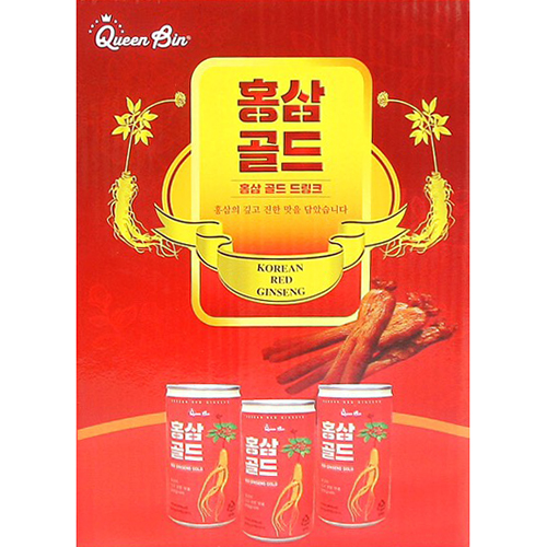 Túi 12 Lon Nước Hồng Sâm DWI Queen Bin Red Ginseng Gold (175ml/Lon)