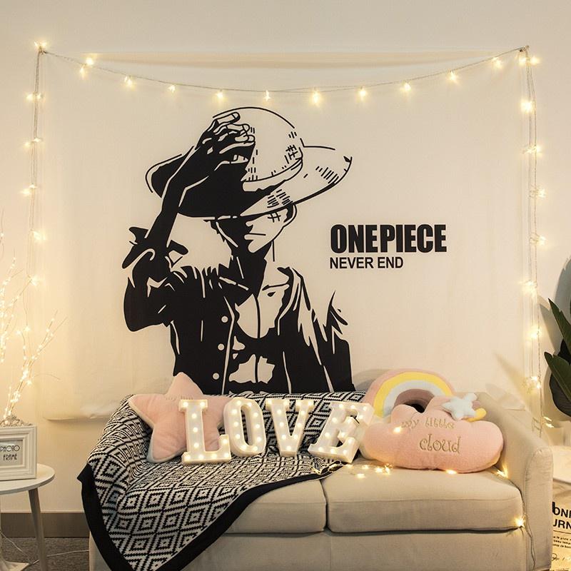 Decal One Piece Dán Tường Monkey D. Luffy Decal Cao Cấp AmyShop