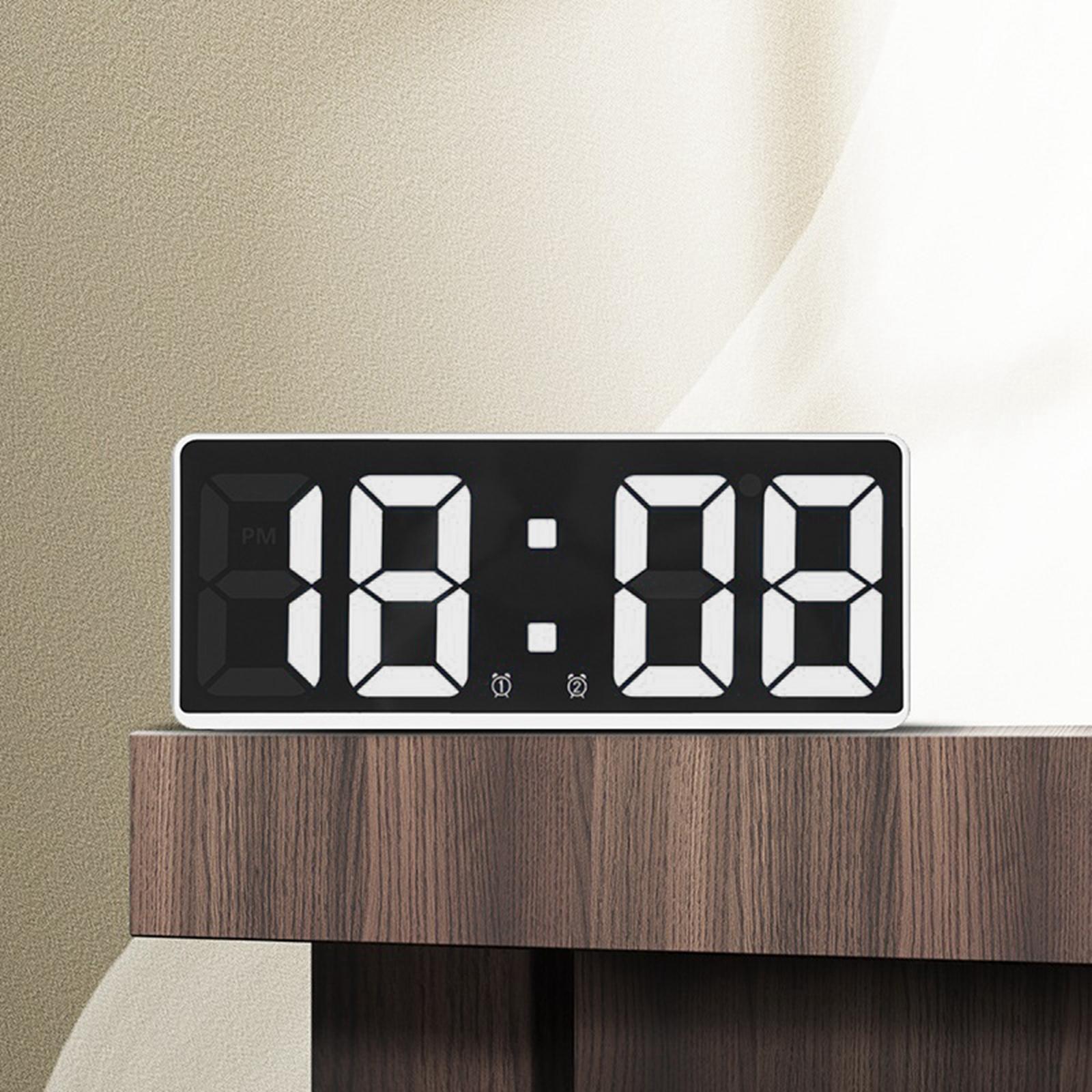 Large Number Clock Table Date LED Display for Elderly Home