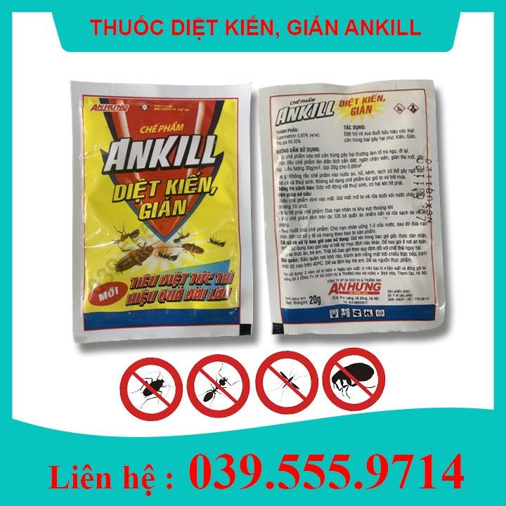 Chế phẩm Ankill diệt kiến gián côn trùng gói 20gram