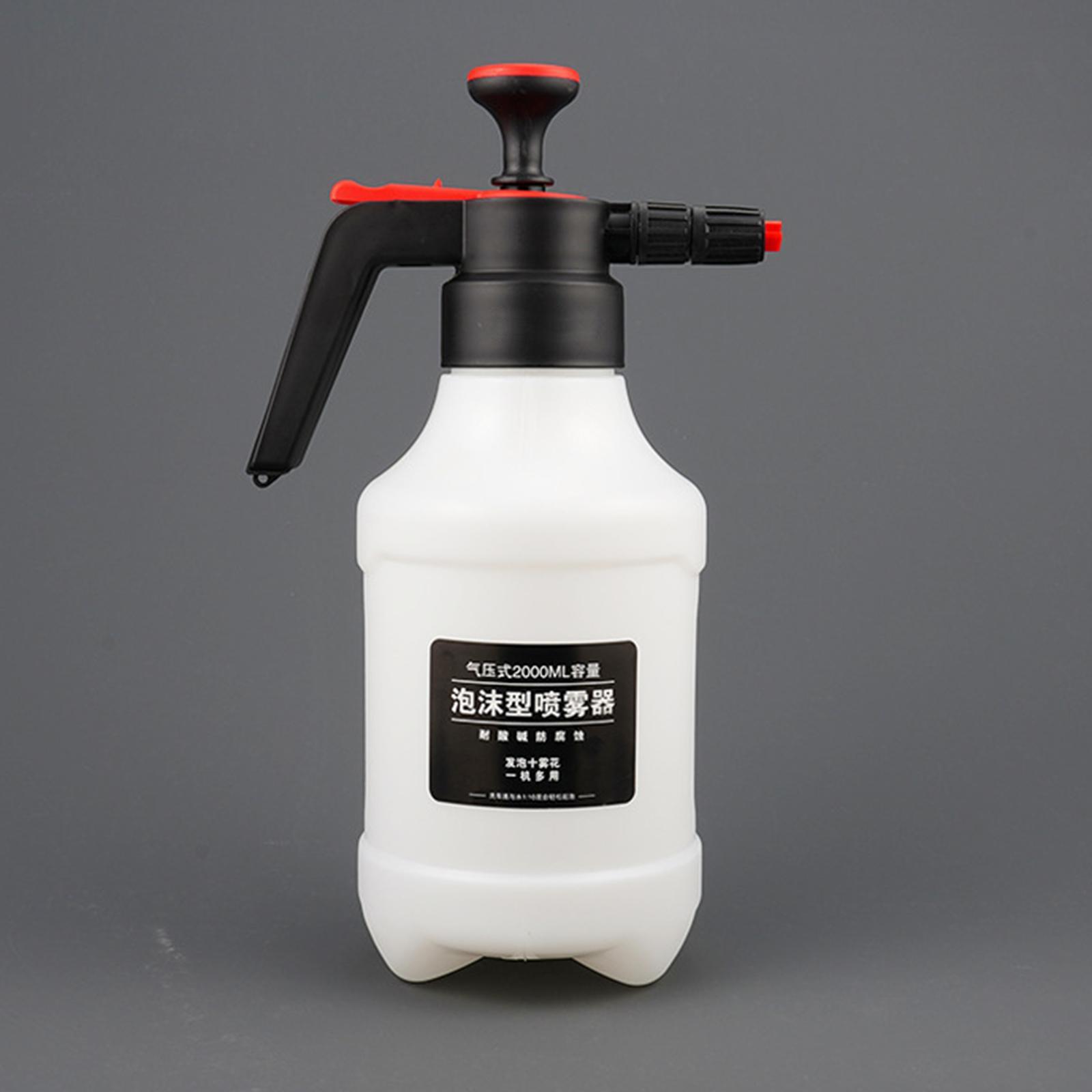Foam Sprayer, Foaming Pump Hand Pressure Snow Foam Sprayer Water Sprayer Bottle Hand Pressurized Soap Foam Sprayer Manual Pump Car Wash Bottle 2.0L