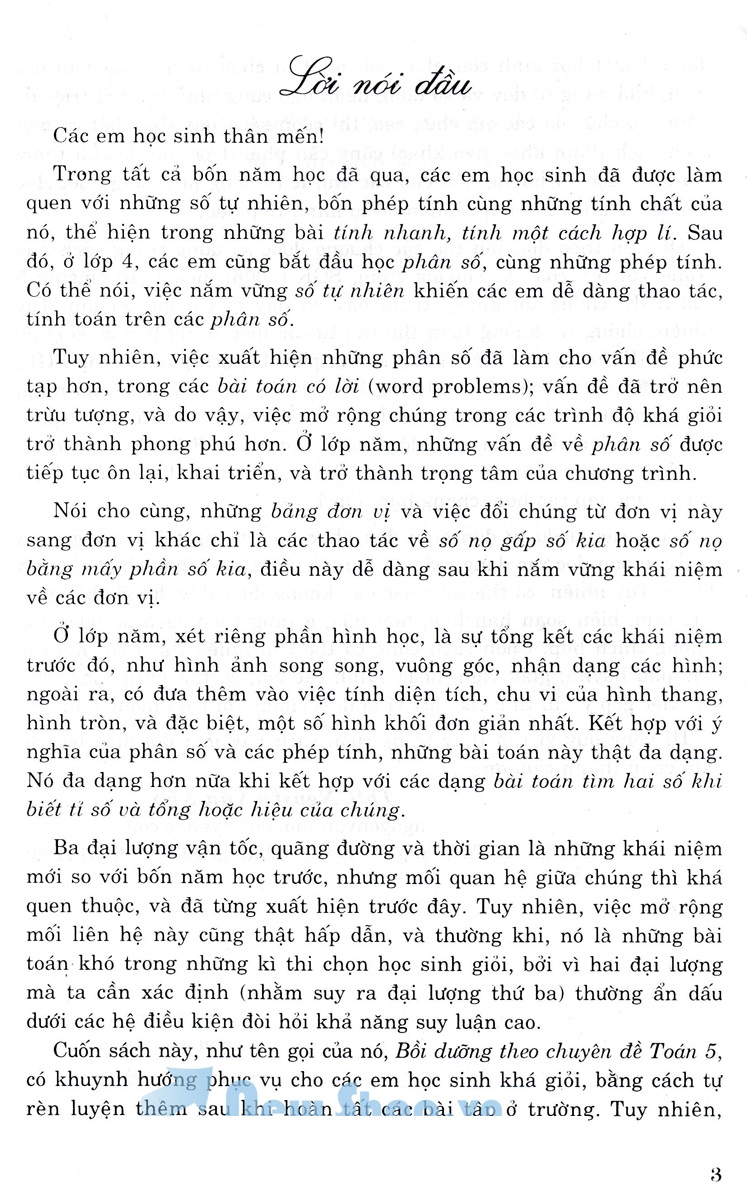 Bồi Dưỡng Theo Chuyên Đề Toán Lớp 5