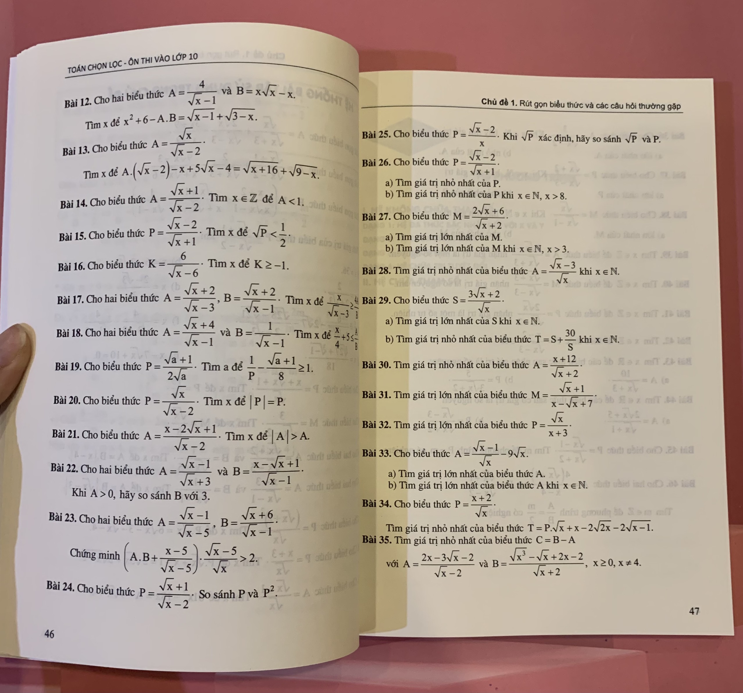 Sách - Toán chọn lọc ôn thi vào lớp 10
