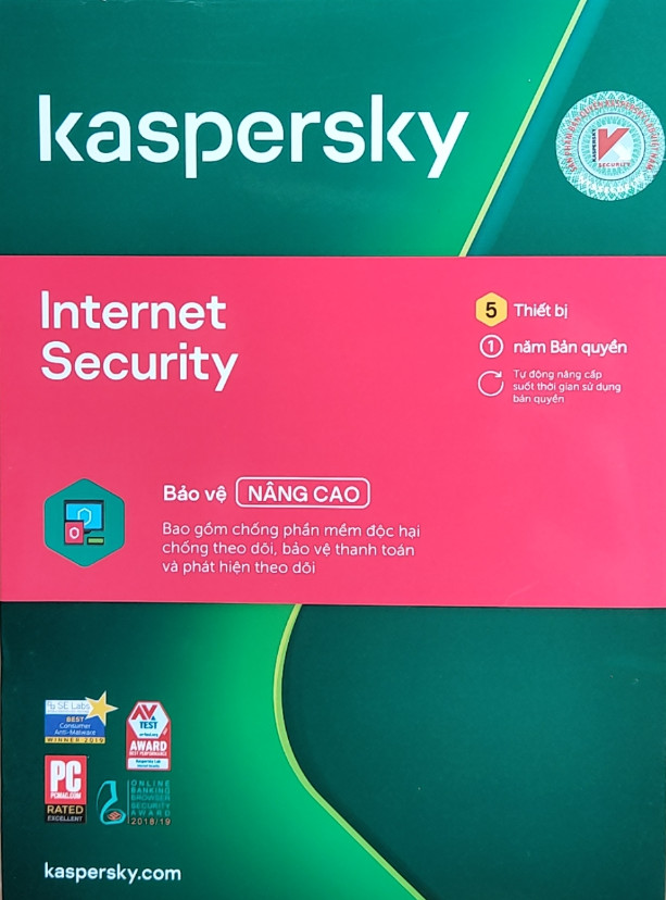 Kaspersky Internet Security Cho 5 Máy Tính - KIS5U - Hàng chính hãng