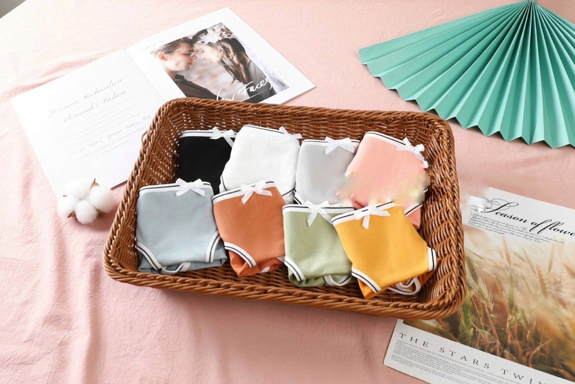 Combo 4 Quần Lót Nữ Cotton Viền Trắng Thể Thao - Freesize dưới 55kg