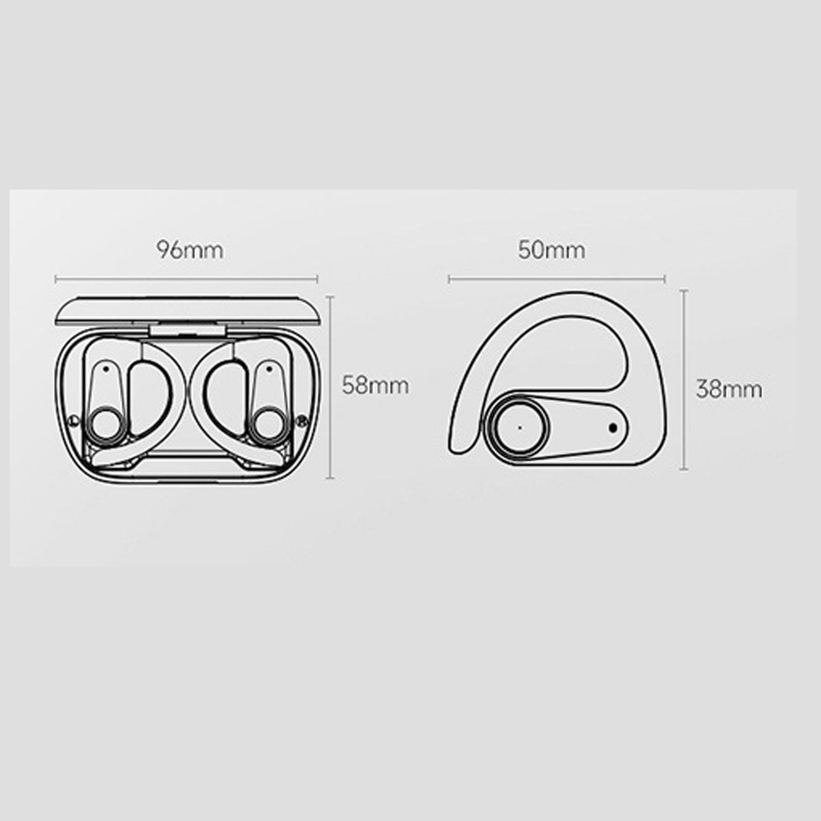 Ear Hook Blueteeth Earphone non ears Plug Headset Stereo for Driving Business
