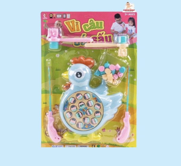 Bộ Đồ Chơi Câu Cá Trẻ Em Hình Con Gà Ngộ Nghĩnh, Chạy Pin Có Nhạc Kèm Trò Chơi Đập Chuột Giải Trí Vui Nhộn Rèn Luyện Vận Động Cho Bé