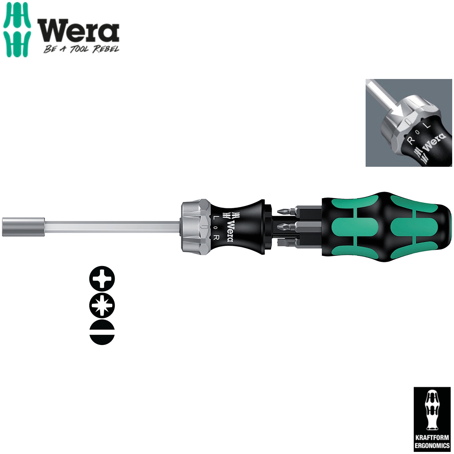 Dụng cụ vặn vít đa năng kraftform kompakt 27 Ra 1 Sb – Wera 05073660001