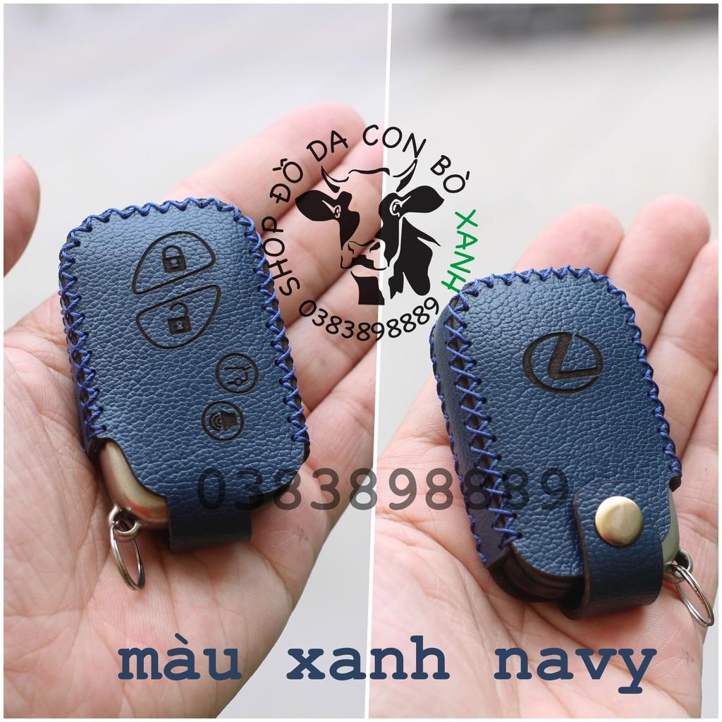Bao da dành cho chìa khoá Lexus handmade da thật 001