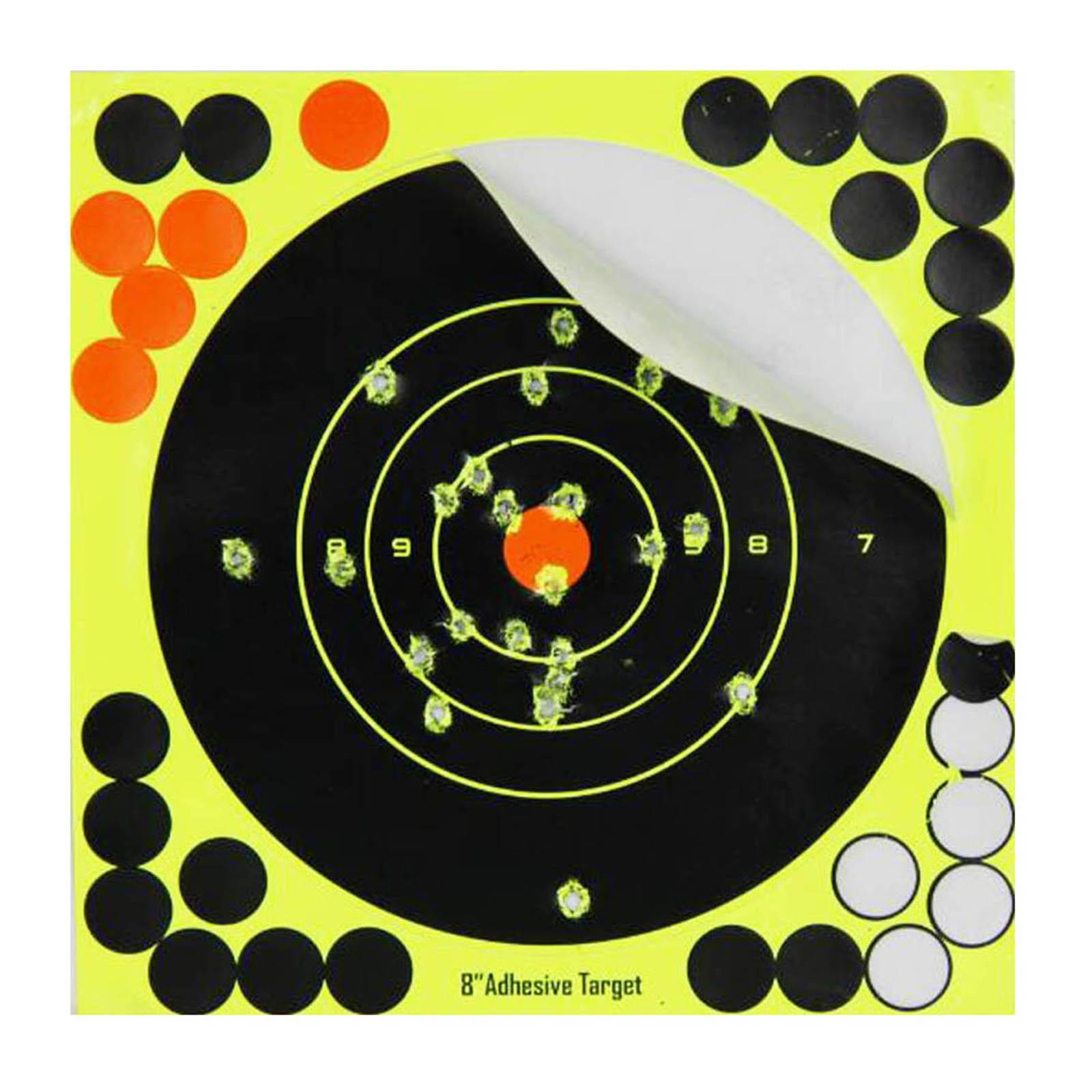 10 Reactive Splatter Self Adhesive 8" Paper Target Stickers