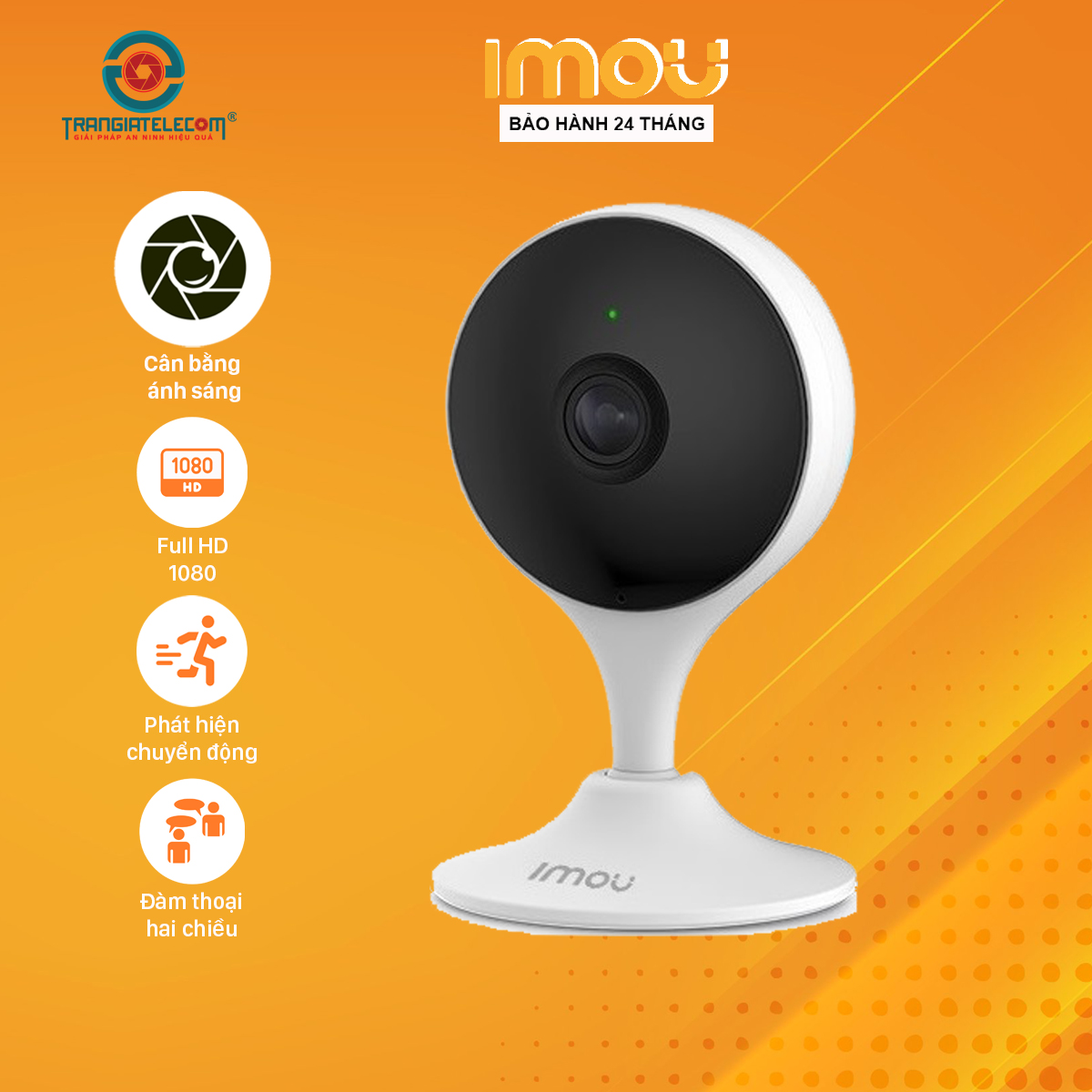 Camera wifi IP 2M IMOU C22EP chống trộm, chống ngược sáng - Hàng chính hãng