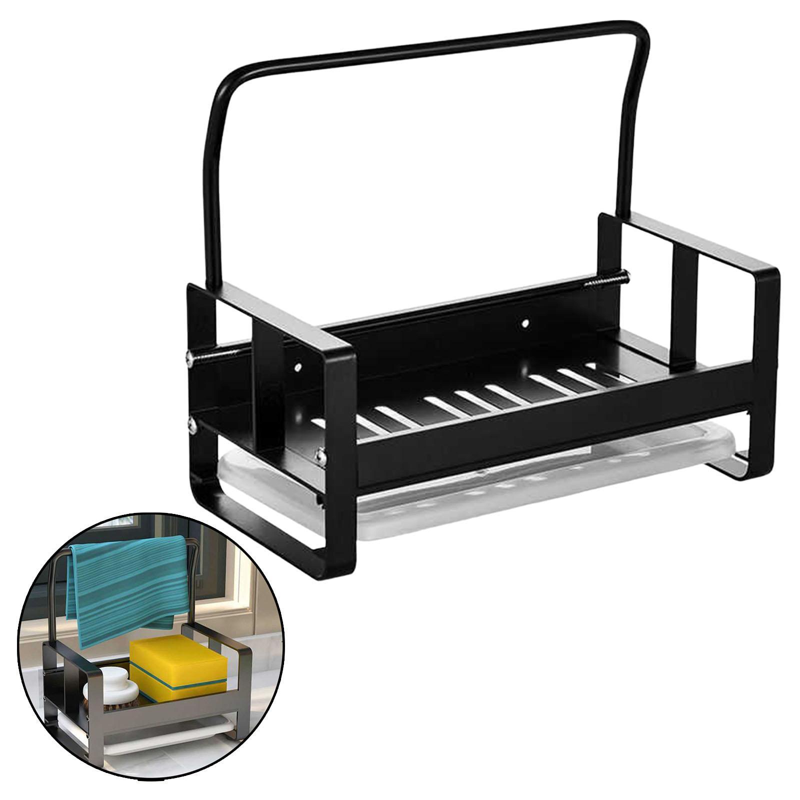 Kitchen Sponge Holder Cleaning Brush Holder Caddy Storage Holder for Sink Sponge Dishcloth