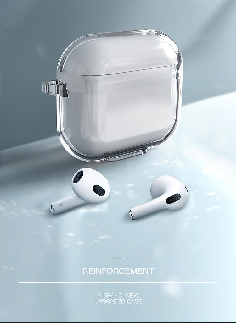 Bao Case Ốp TPU Kai Trong Suốt bảo vệ dành cho AirPods 3_Hàng Chính Hãng