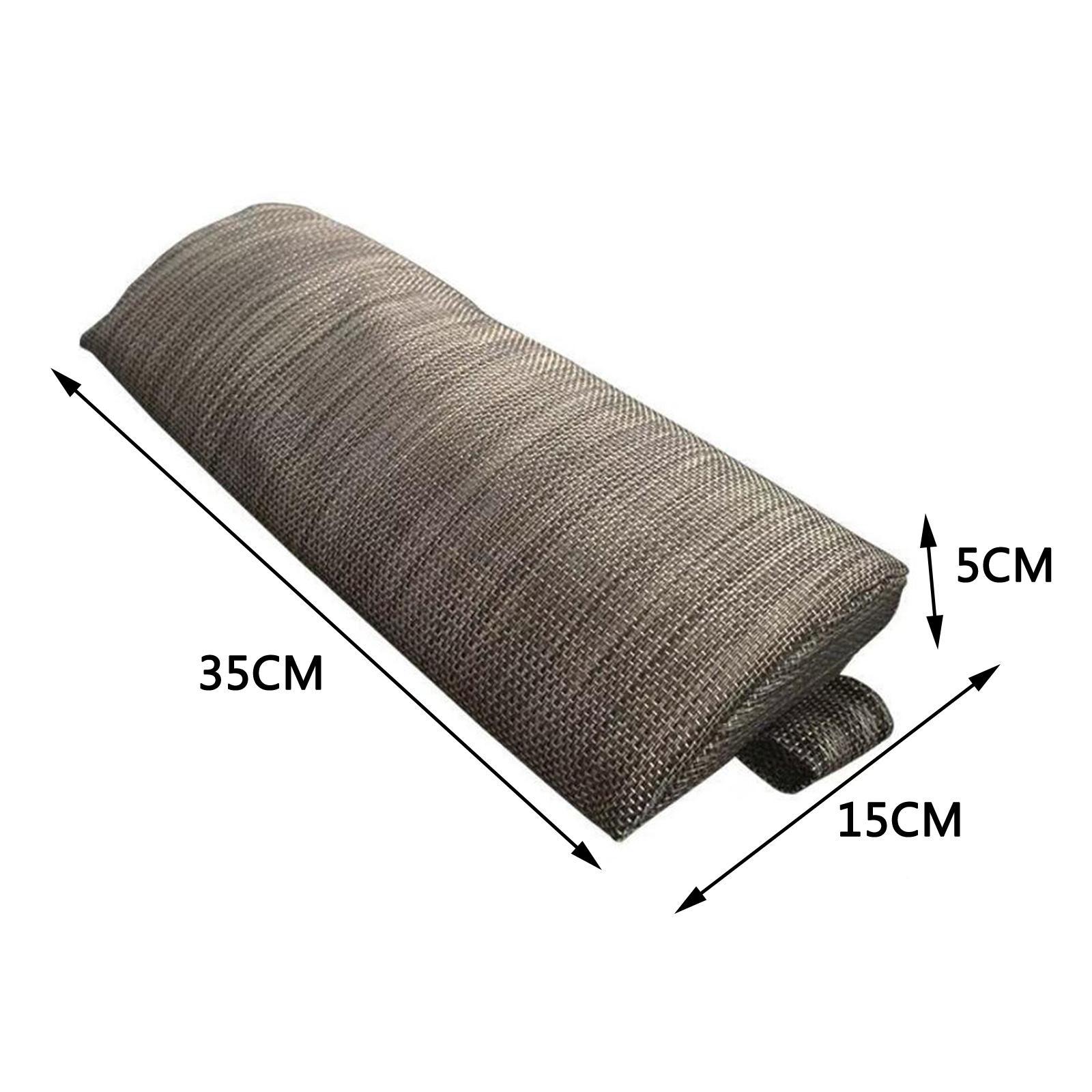 2X Headrest Head Pillow for Patio Lounge Folding Chair Lumbar Pillow Coffee