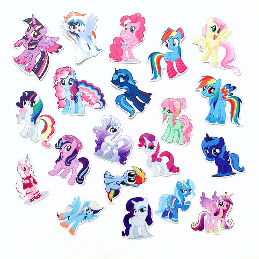 Bộ 20 Sticker Pony (2020) Hình Dán Chủ Đề Ngựa Một Sừng Chống Nước Decal Chất Lượng Cao Trang Trí Va Ly Du Lịch Xe Đạp Xe Máy Xe Điện Motor Laptop Nón Bảo Hiểm Máy Tính Học Sinh Tủ Quần Áo Nắp Lưng Điện Thoại