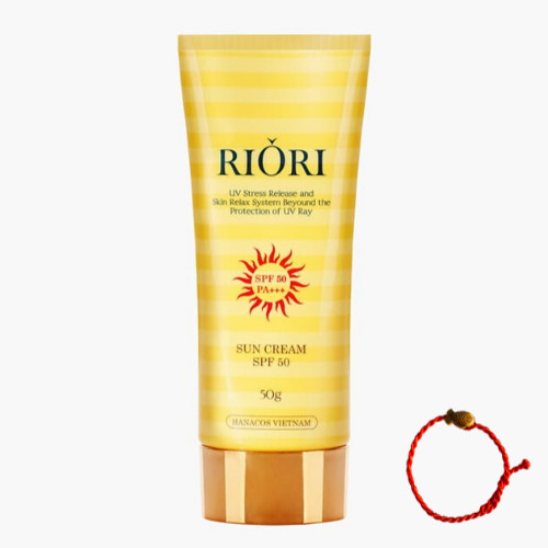 Kem Chống Nắng Riori Sun Cream (50g) Tặng Kèm Vòng Tay Phong Thủy May Mắn