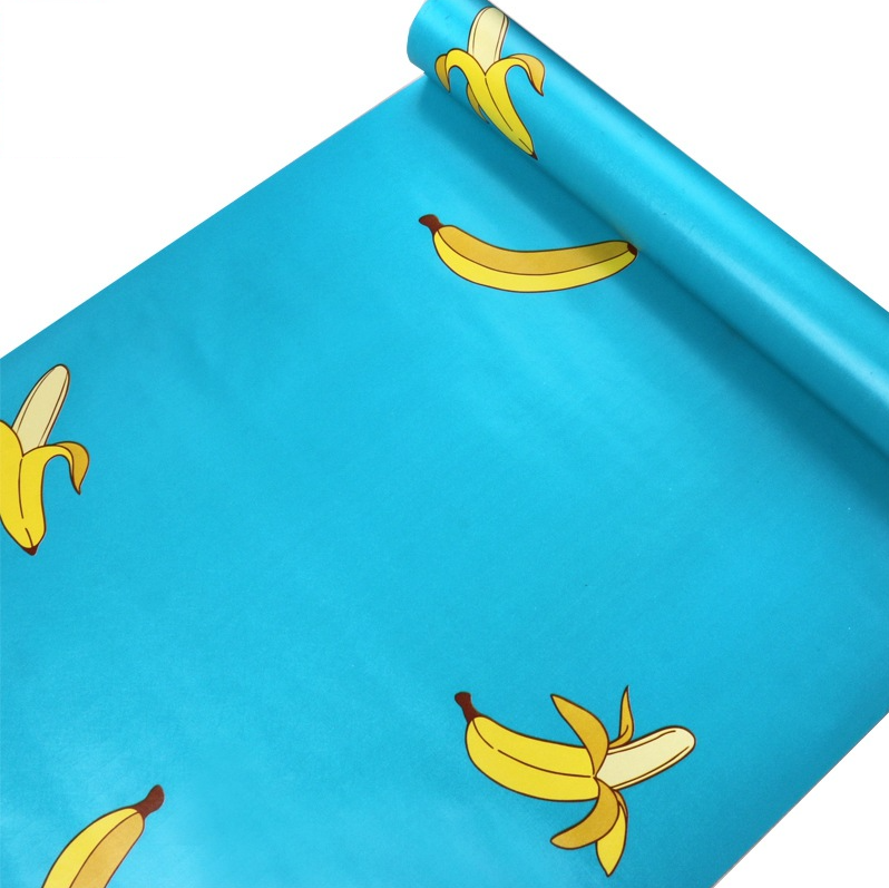 Combo 10 mét giấy dán tường, decal dán tường trang trí nhà cửa TRÁI CHUỐI VÀNG khổ 45cm