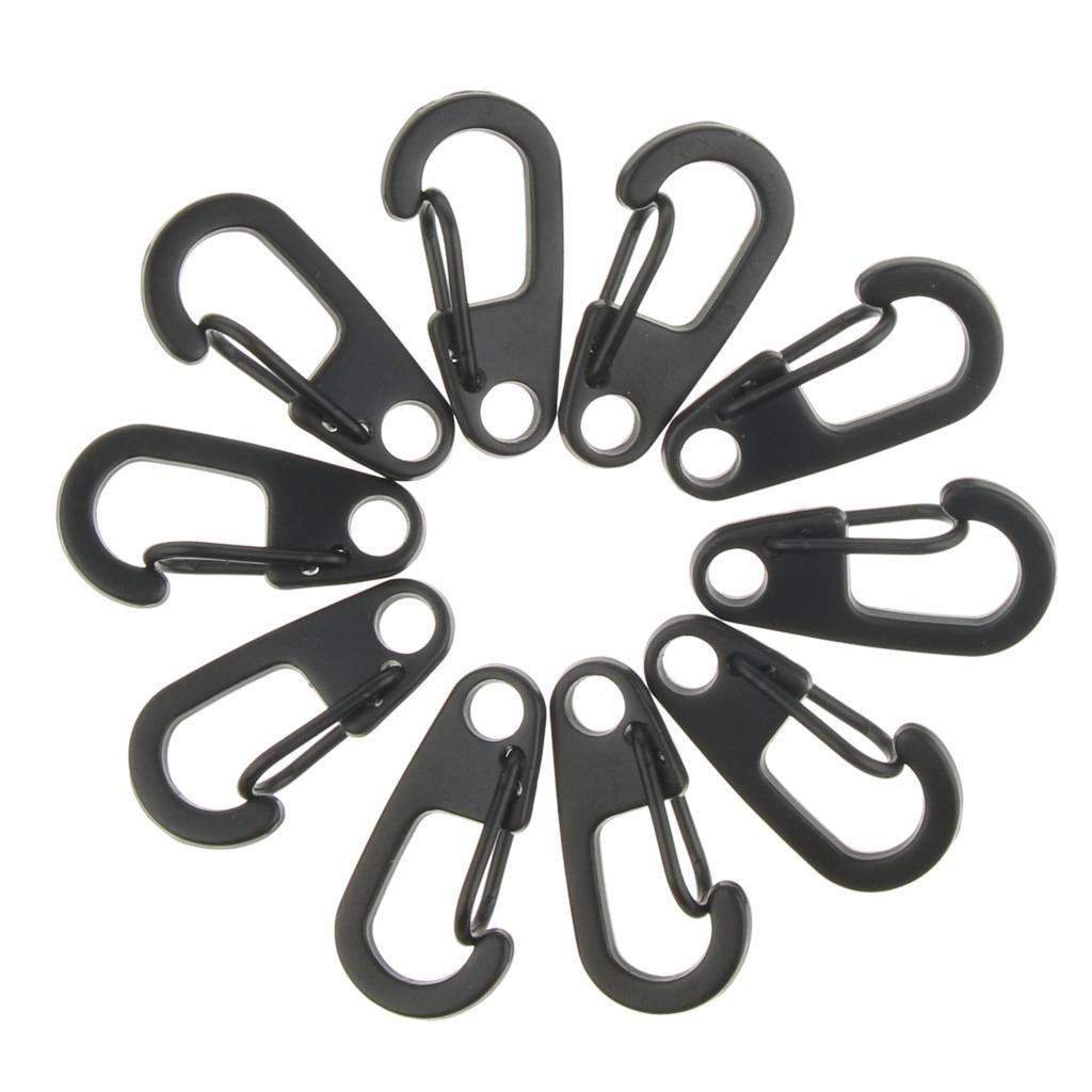 20Pcs Mini Alloy Key Buckle Snap Spring Clip Hook Carabiner Keychain Keyring 26mm for Backpacking, Camping, Hiking, Cycling, Fishing, Kayaking