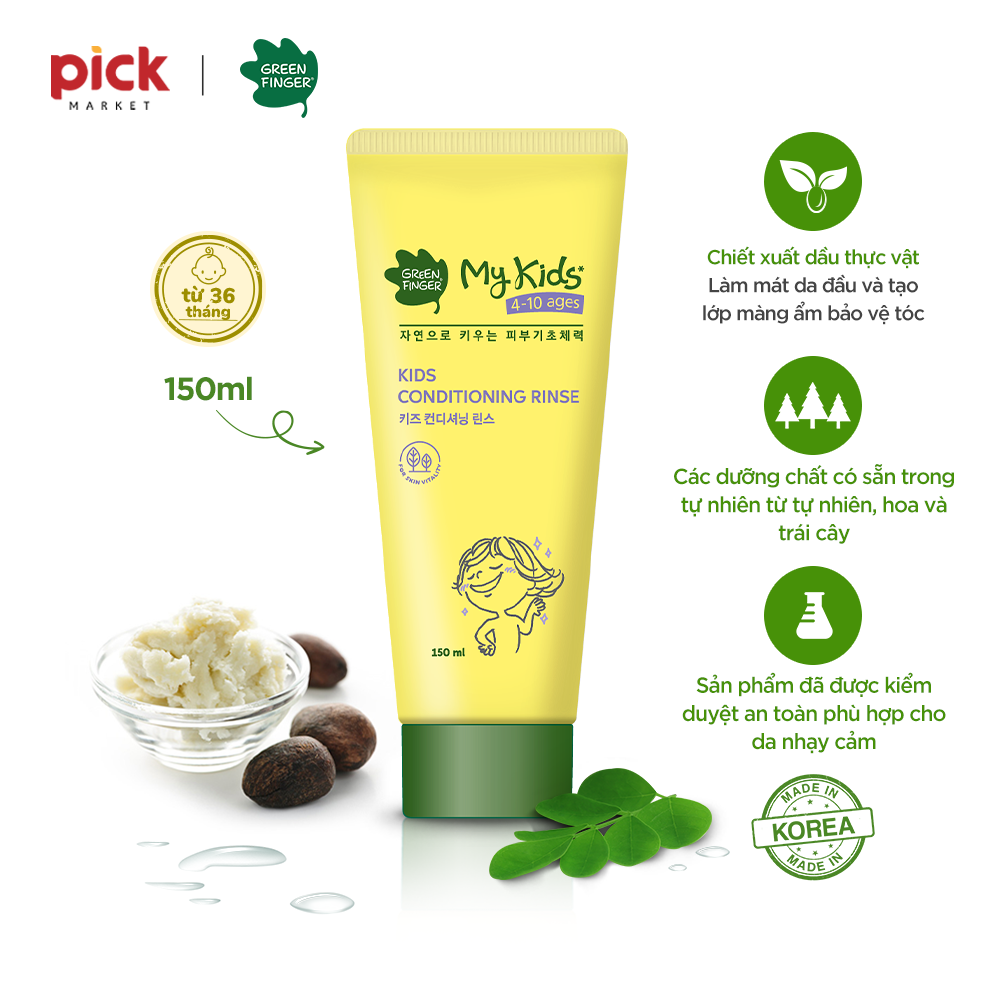 Dầu Xả Tóc Dành Cho Trẻ Em GREENFINGER MY KIDS CONDITIONING RINSE 150ml