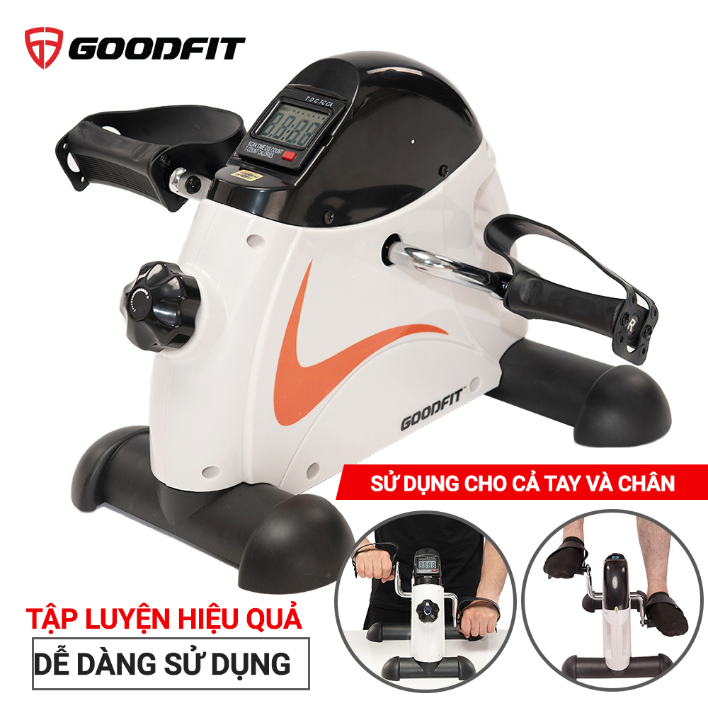 Xe đạp thể thao, máy đạp xe, xe đạp tập thể dục tại nhà GoodFit tùy chỉnh độ nặng, đồng hồ điện tử đo lường vòng đạp GF001PA