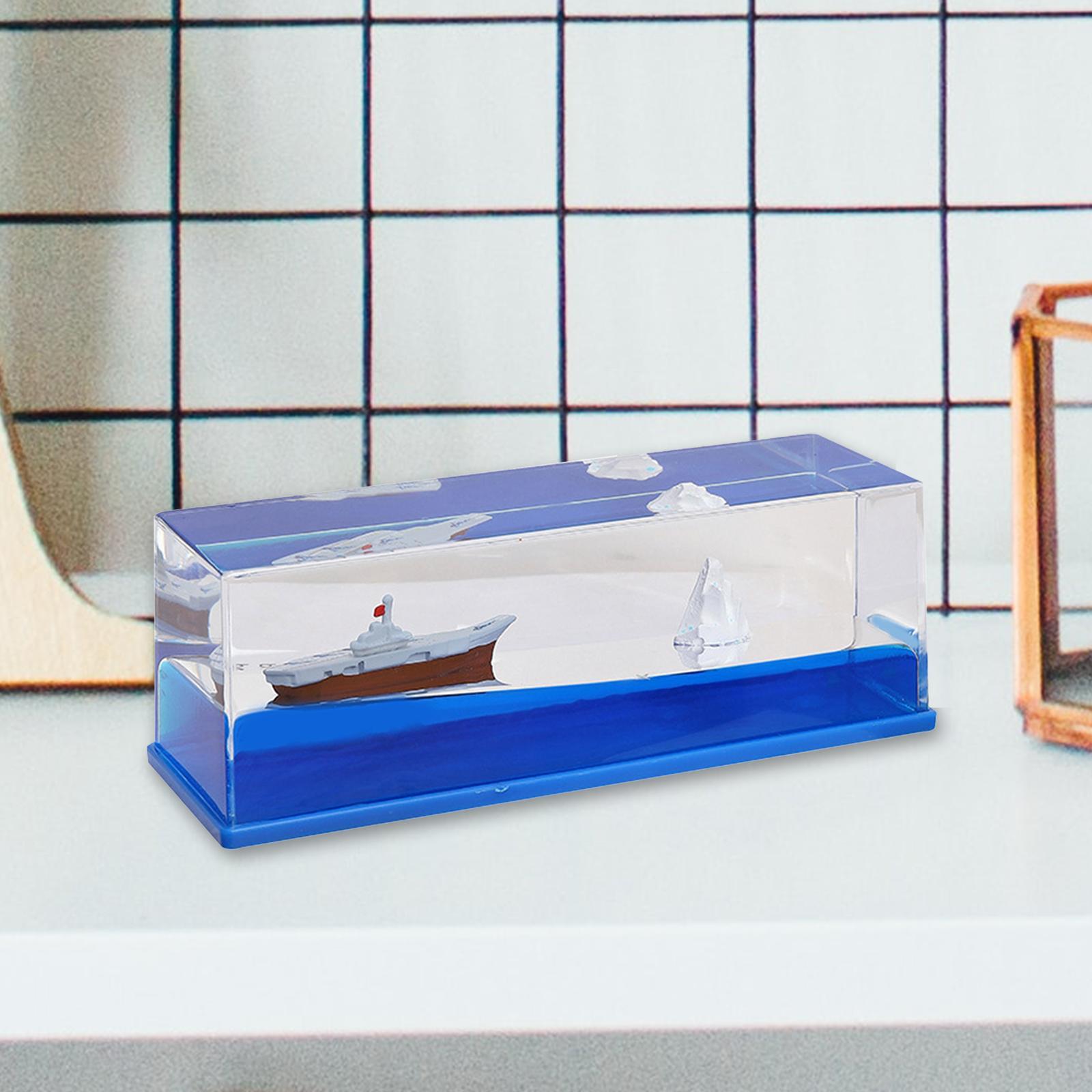 Creative Ship Fluid Drifting Bottle for Living Room Decor Birthday Gift