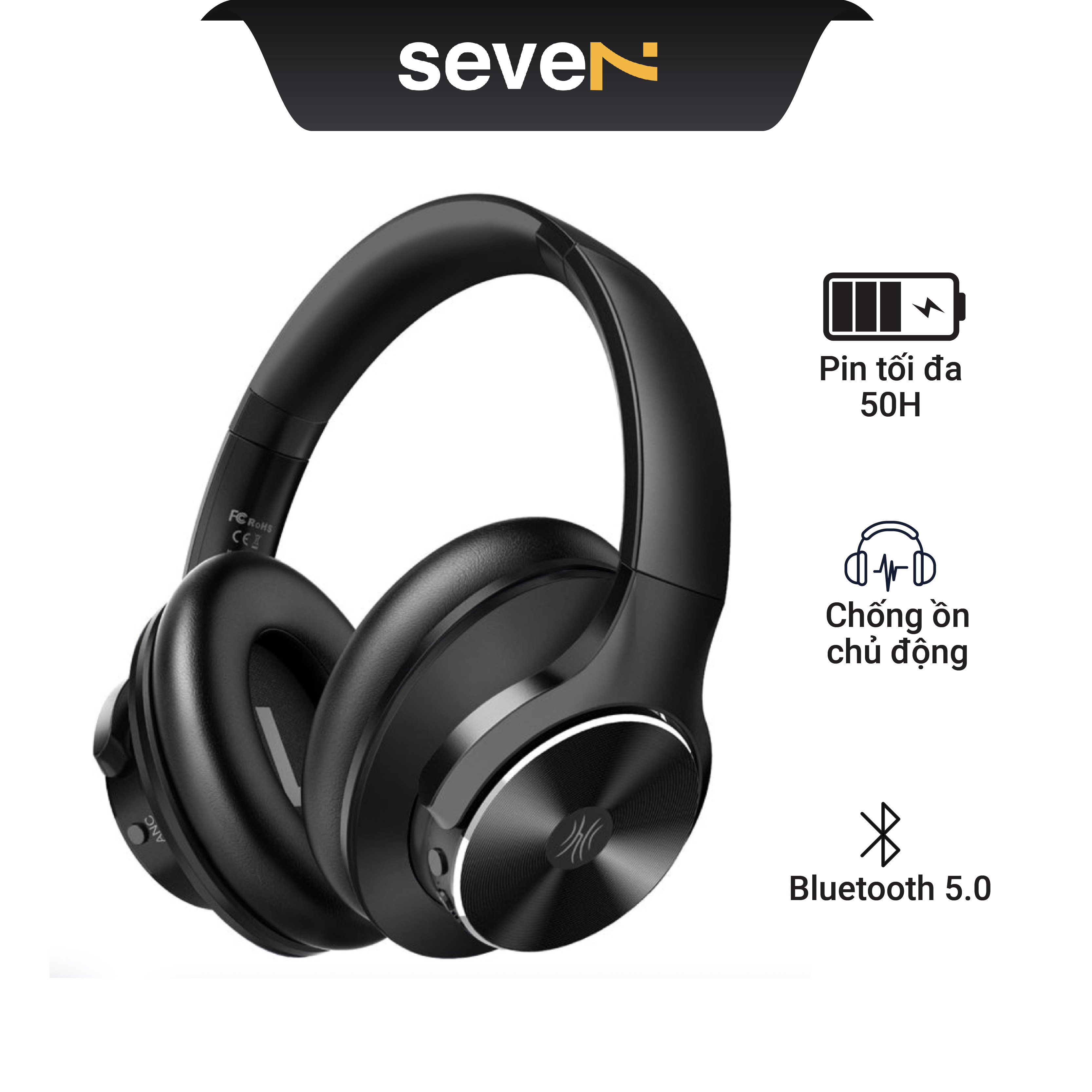 Tai nghe Headphone Bluetooth OneOdio A10 – Driver 40mm, Bluetooth 5.0, Chống ồn chủ động , Thời lượng pin lên tới 50H- Hàng Chính Hãng