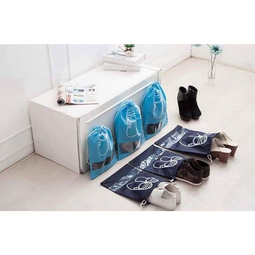 Túi Đựng Giày Hoạ Tiết Chống Bẩn Đi Du Lịch Tiện Lợi P047