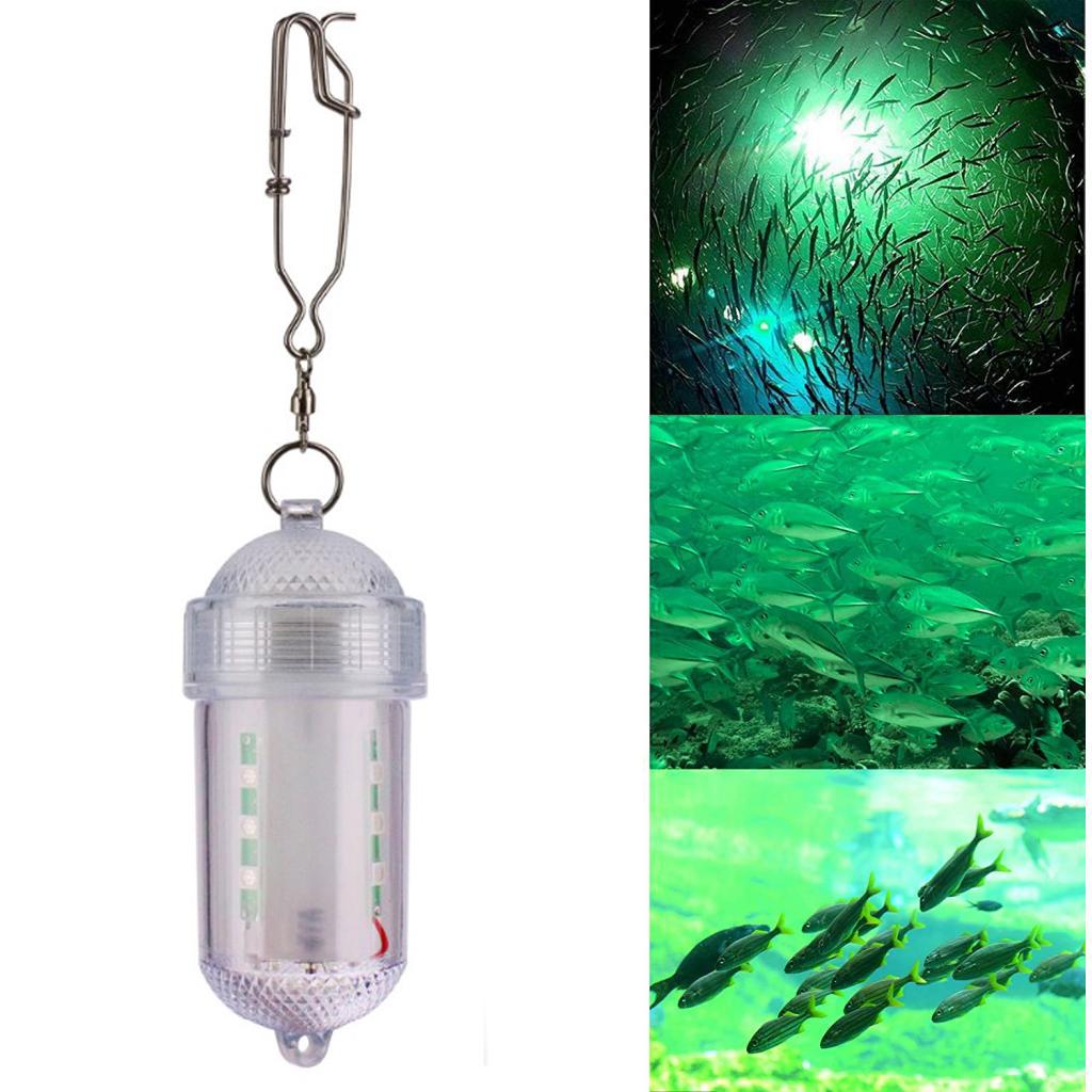 LED Fishing Lure Night Glow Underwater Attracting Lamp Fishing Bait