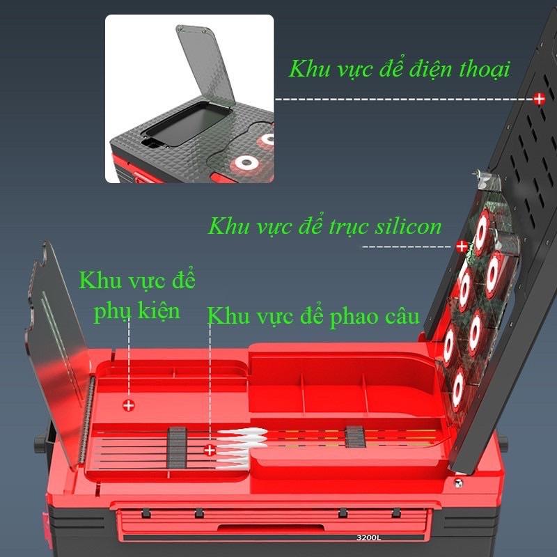 Thùng câu đài địa hình đa năng
