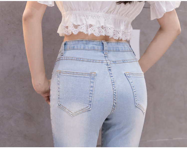 [HÀNG XỊN] Quần jean lửng quần jeans nữ cách điệu cao cấp co dãn vải dày chất lượng độc lạ C070