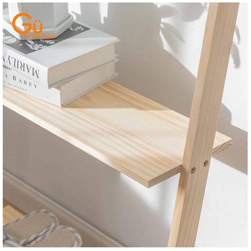 Thang treo đồ, kệ gỗ decor trang trí chụp ảnh kệ dựa tường