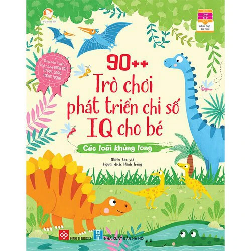 Sách-Combo 90++ trò chơi phát triển chỉ số IQ cho bé từ 3 tuổi kích thích khả năng quan sát, ghi nhớ, suy luận logic
