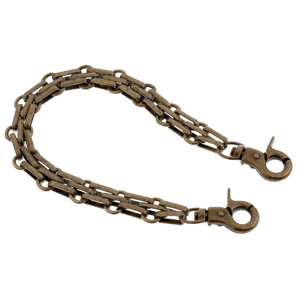 25cm Metal Purse Chain Strap Handle Shoulder Bag Replacement 2pc/set