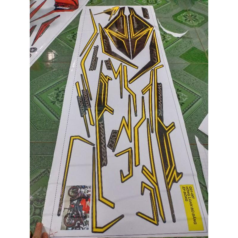 Tem rời winner chỉ vàng xe đen