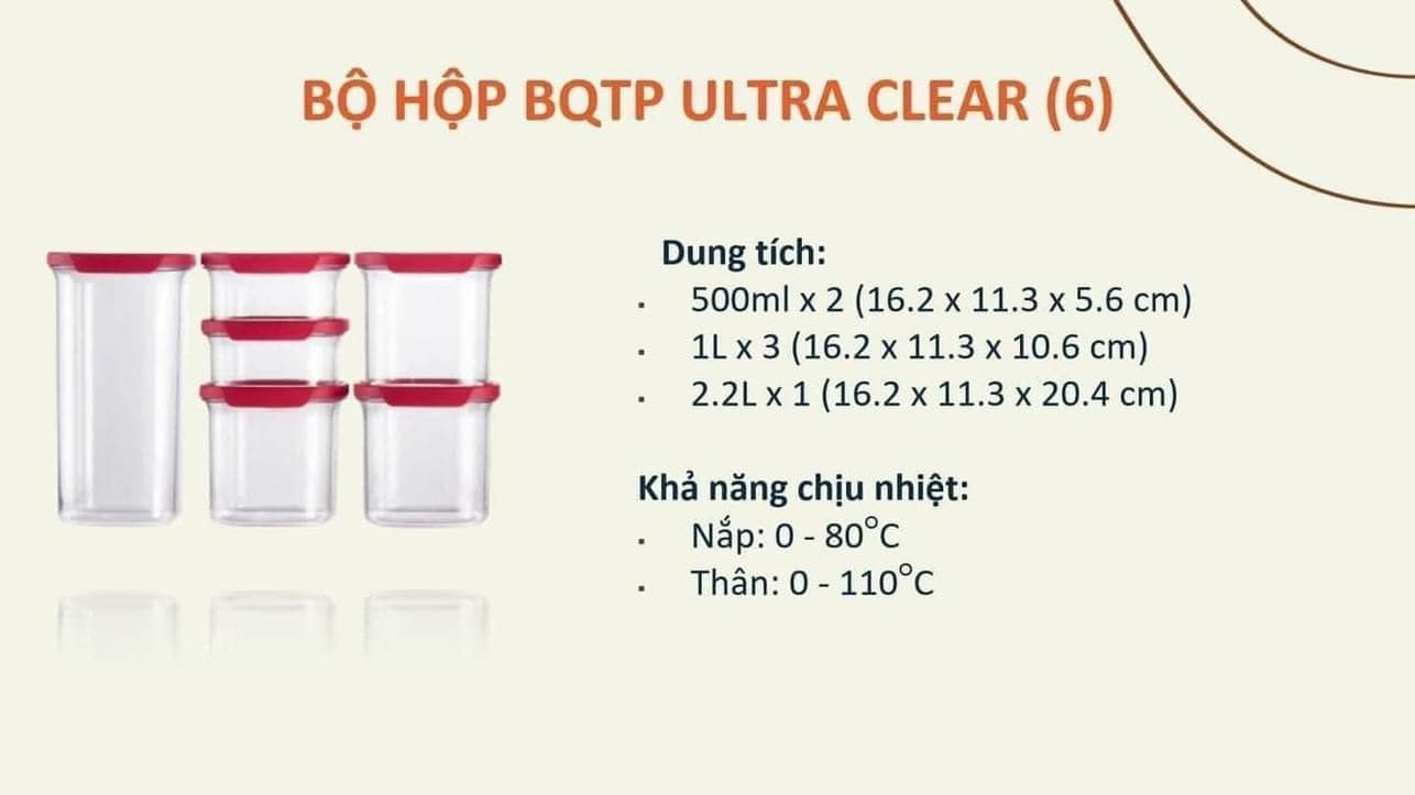 BỘ TRỮ KHÔ ULTRA CLEAR SET 6